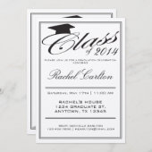 Eenvoudige formele uitnodiging tot het vieren van  (Voorkant / Achterkant)