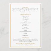 Eenvoudige foto begrafenis herdenking Orde van Ser Programma (Achterkant)