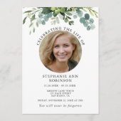 Eenvoudige Foto Begrafenis Orde van Dienst Programma (Voorkant)