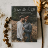 Eenvoudige foto bruiloft Bewaar de datum magneet