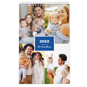 Eenvoudige foto collage Familie 2022 Kalender