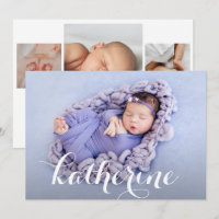 Eenvoudige foto-collage geboorte