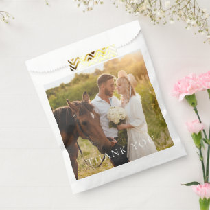 Eenvoudige foto Dank u gunst Bedankzakje