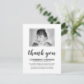 Eenvoudige foto Funeral - Hartelijk dank Bedankkaart (Staand voorkant)