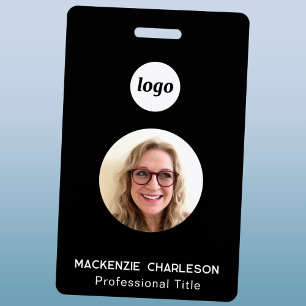 Eenvoudige foto ID bedrijf naamkaart Badge