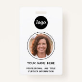 Eenvoudige foto-id Nametag Badge (Voorkant)