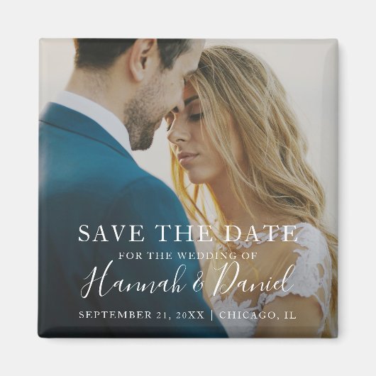 Eenvoudige Foto Magnet sparen de Uitnodiging van d Magneet (Voorkant)