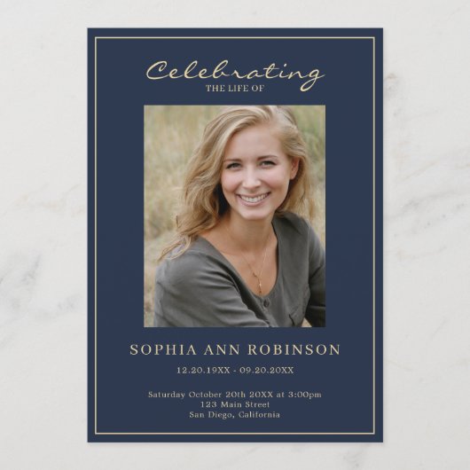 Eenvoudige foto Memorial Orde van Service Gold Blu Programma (Voorkant)