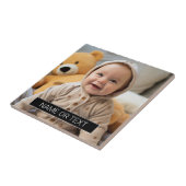 Eenvoudige foto met zwart kleurenblok voor tekst tegeltje (Zijkant)