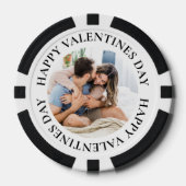 Eenvoudige foto Valentijnsdag pokerfiches Poker Chips (Voorkant)