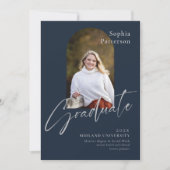 Eenvoudige foto van Navy Gray Aankondiging (Voorkant)