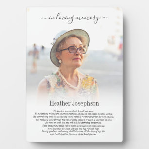 Eenvoudige foto van Psalm Memorial Fotoplaat