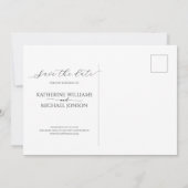 Eenvoudige foto | Weddenschap Save The Date (Achterkant)