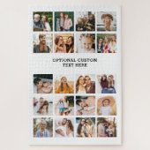 Eenvoudige Fotocollage 20 Afbeelding Gepersonalise Legpuzzel (Verticaal)