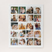 Eenvoudige Fotocollage 20 Afbeelding Gepersonalise Legpuzzel (Verticaal)