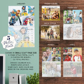 Eenvoudige fotocollage 5 per Maand Douane Kalender