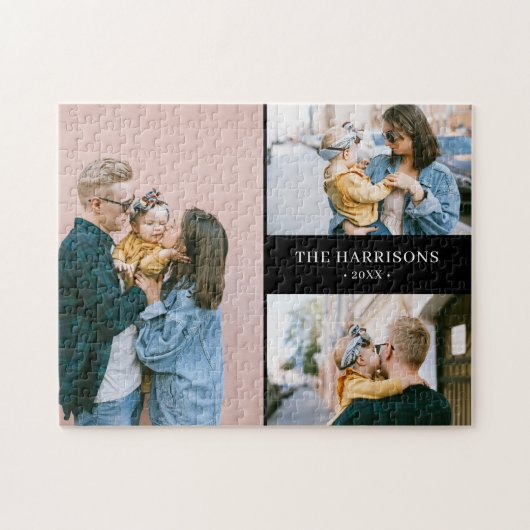 Eenvoudige fotocollage legpuzzel (Horizontaal)