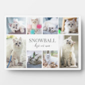 Eenvoudige Fotocollage met Huisdierkat Fotoplaat (voorkant)