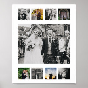 Eenvoudige fotocollage poster