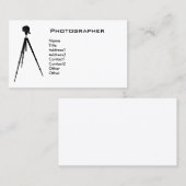 Eenvoudige fotograaf visitekaartje (Voorkant / Achterkant)