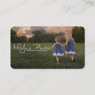 Eenvoudige fotografie met watermerk visitekaartje