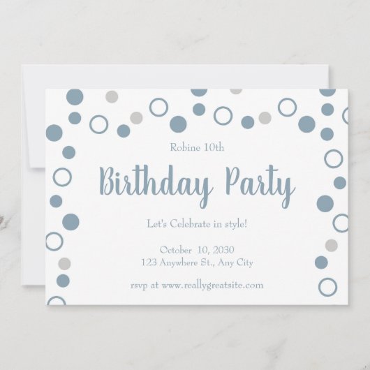 Eenvoudige fotominimalistische verjaardag kaart (Voorkant)