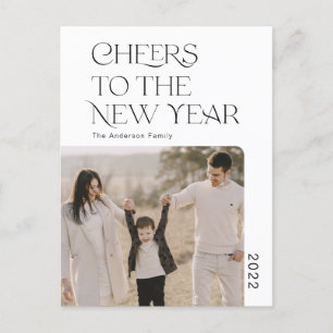 Eenvoudige foto's uit de nieuwe 2022-reeks briefkaart