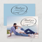 Eenvoudige fotospoeling - 3x5 Dank u Bedankkaart (Voorkant / Achterkant)