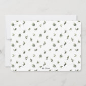 Eenvoudige 'front Greenery' Engagement Party Kaart (Achterkant)