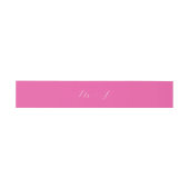 Eenvoudige fuchsia roze bruiloft uitnodiging buik  uitnodigingen wikkel (Vlak)