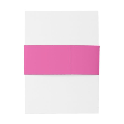 Eenvoudige fuchsia roze bruiloft uitnodiging buik uitnodigingen wikkel (Achterkant Voorbeeld)