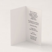 Eenvoudige funderale gedenkzucht visitekaartjes (Binnen)