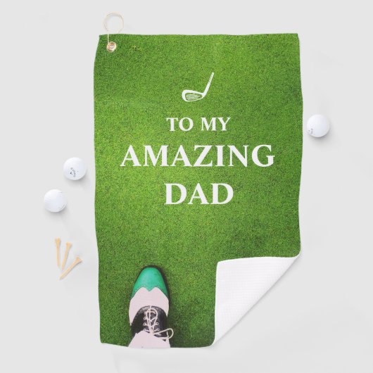 Eenvoudige Funny Golf Vaderdag Custom Best Golfhanddoek (Insitu)