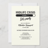 Eenvoudige Funny Midlife Crisis Loading 50th Birth Kaart (Voorkant)