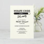 Eenvoudige Funny Midlife Crisis Loading 50th Birth Kaart (Staand voorkant)