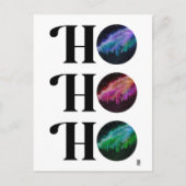 Eenvoudige Galaxy Bold HO HO HO HO Kerstmis Feestdagenkaart (Voorkant)