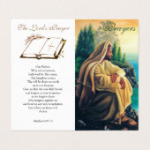 Eenvoudige gebeden - Praycard Visitekaartjes (Buitenkant ongevouwen)