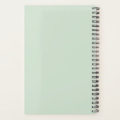 Eenvoudige, gebluste breedtegraad met briefing in  planner (Achterkant)