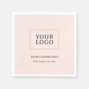 Eenvoudige Gebrandmerkte Aangepaste Zakelijke Logo Servet