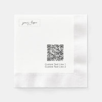 Eenvoudige Gebrandmerkte Zakelijke Logo QR Code Pr