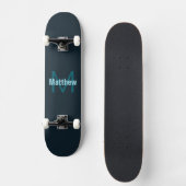 Eenvoudige gedurfde monogrammed naam skateboard (Voorkant)
