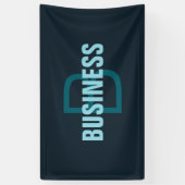 Eenvoudige gedurfde monogrammed naam spandoek (Verticaal)