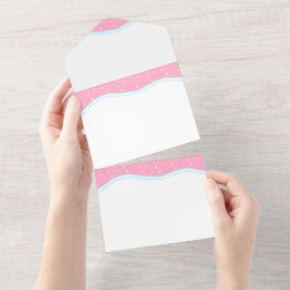 Eenvoudige Gekleurde rand Design voor Uitnodiging 
