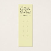 Eenvoudige gele zwarte Kaart met meerdere oormerke (Voorkant)