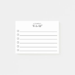 Eenvoudige Gelinieerde Takenlijst Checkboxen Scrip Post-it® Notes