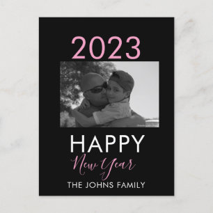 Eenvoudige Gelukkig Nieuwjaar 2023 Foto Briefkaart