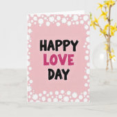 Eenvoudige Gelukkige Liefdesdagkaart Kaart (Gele Bloem)