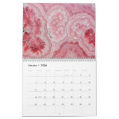 Eenvoudige Geode Marble Stone Roze Muur Kalender (Jan 2026)