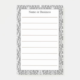 Eenvoudige Geometrische Abstracte Zwart & Wit Post-it® Notes