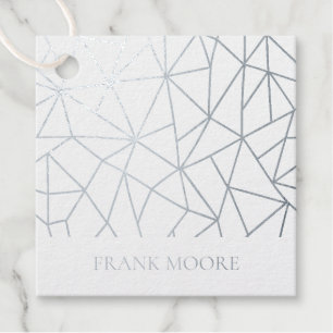 Eenvoudige Geometrische Branding Folie Hang Labels